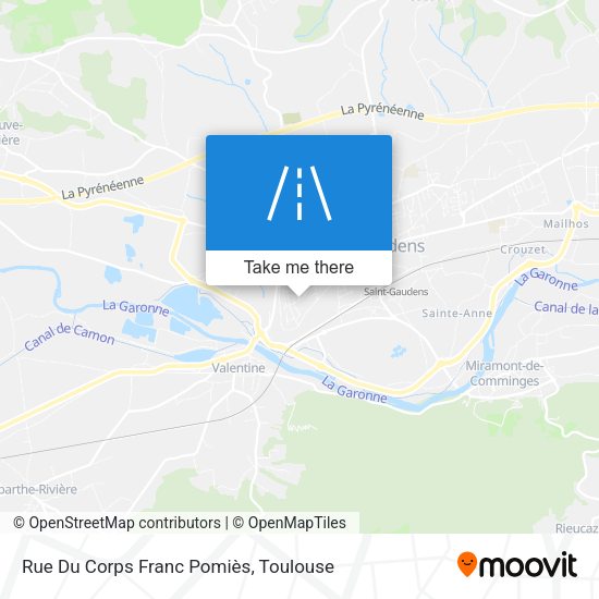 Rue Du Corps Franc Pomiès map