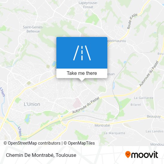 Chemin De Montrabé map