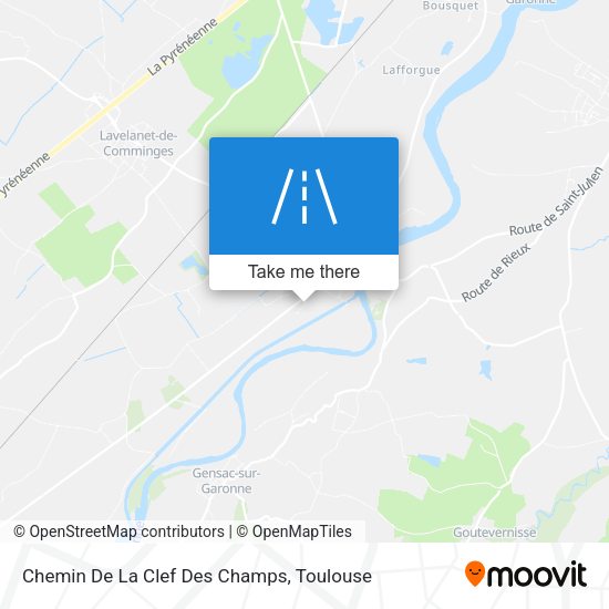 Chemin De La Clef Des Champs map
