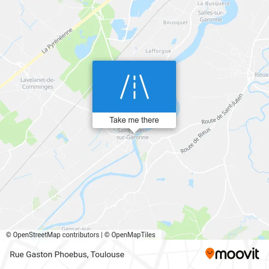 Rue Gaston Phoebus map