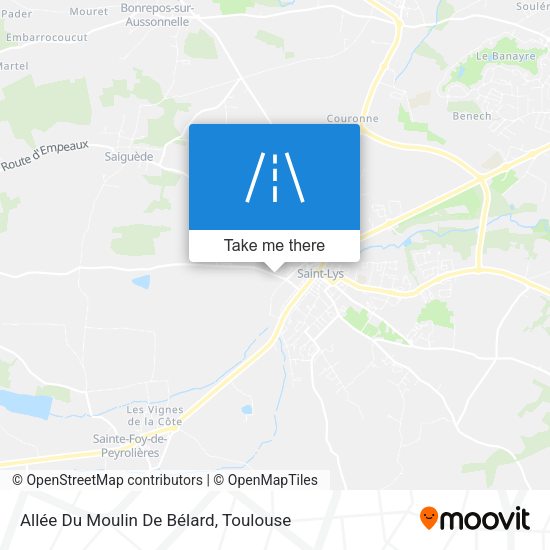 Allée Du Moulin De Bélard map