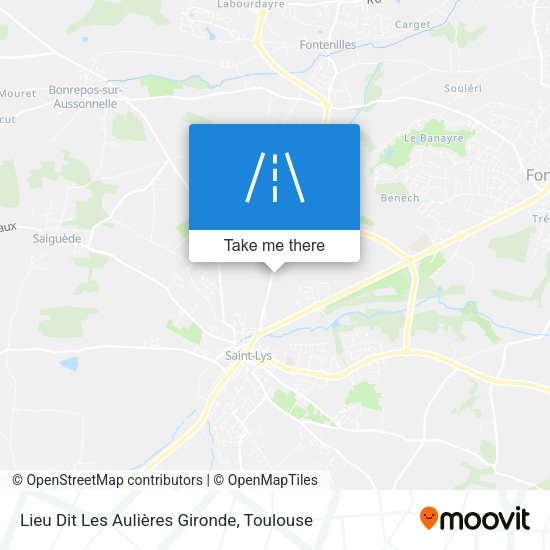 Lieu Dit Les Aulières Gironde map