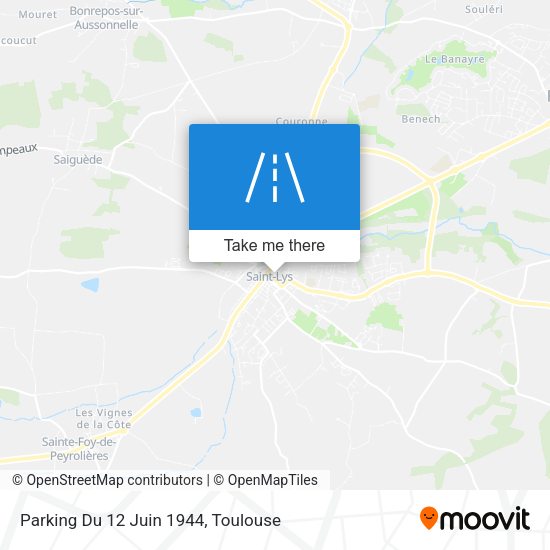 Parking Du 12 Juin 1944 map