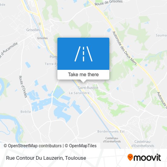 Rue Contour Du Lauzerin map