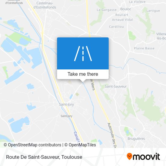 Route De Saint-Sauveur map