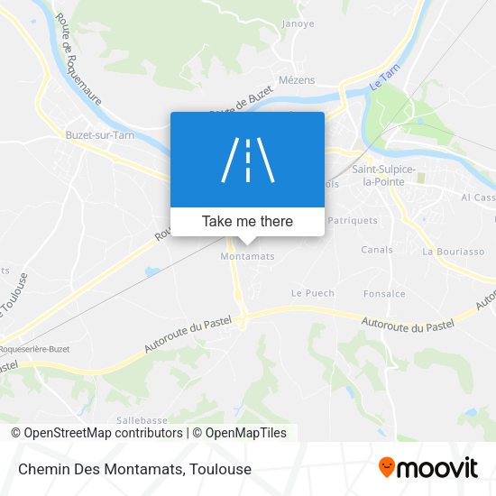 Chemin Des Montamats map