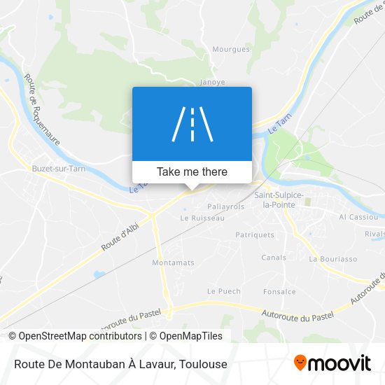 Route De Montauban À Lavaur map