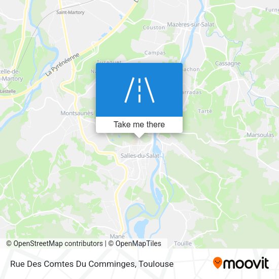 Rue Des Comtes Du Comminges map