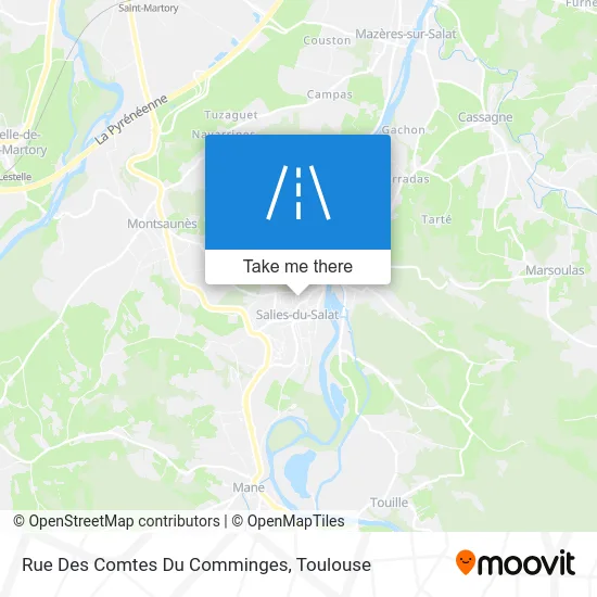 Rue Des Comtes Du Comminges map