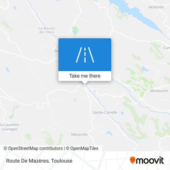 Route De Mazères map