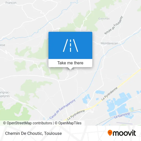 Chemin De Choutic map