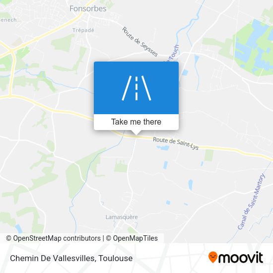 Chemin De Vallesvilles map