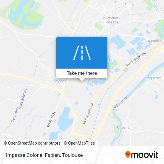 Impasse Colonel Fabien map