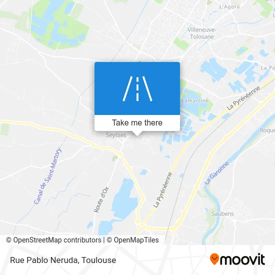 Rue Pablo Neruda map