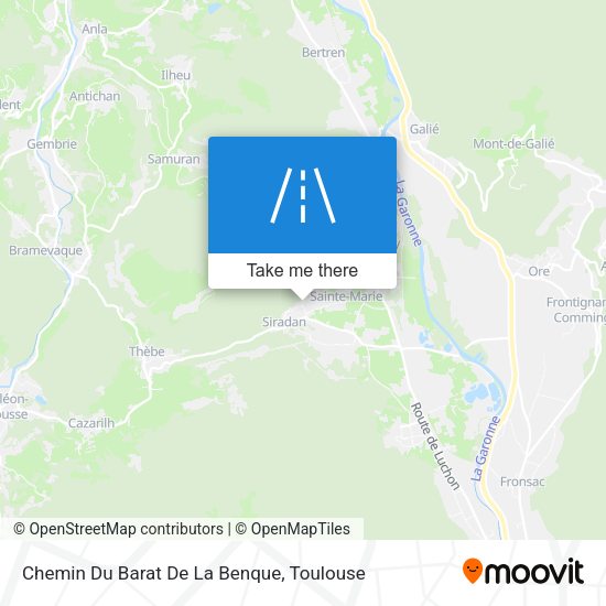 Chemin Du Barat De La Benque map