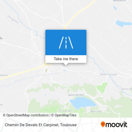Chemin De Devals Et Carpinel map