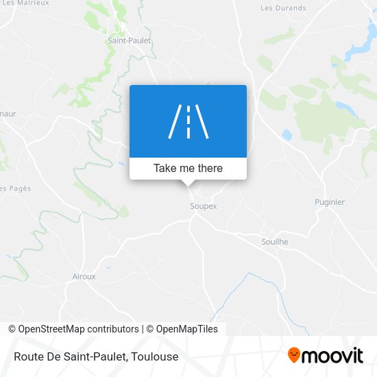Route De Saint-Paulet map