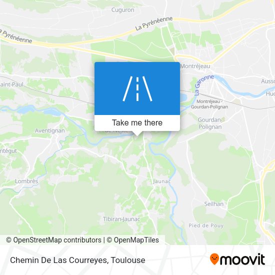 Chemin De Las Courreyes map