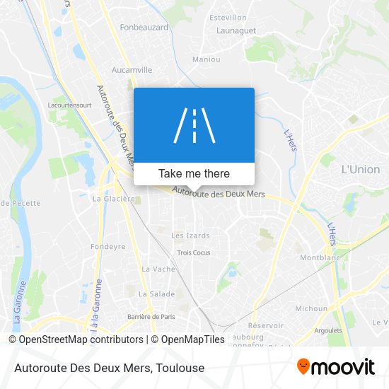 Autoroute Des Deux Mers map