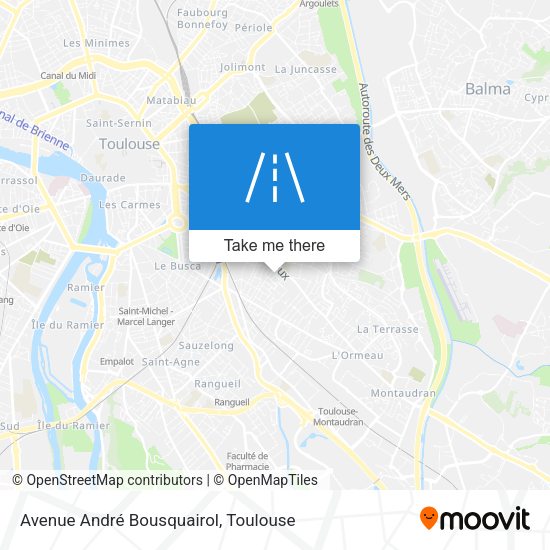 Avenue André Bousquairol map