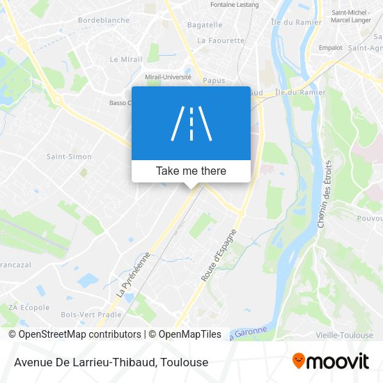 Avenue De Larrieu-Thibaud map