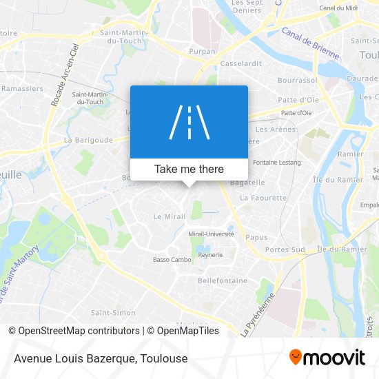 Avenue Louis Bazerque map