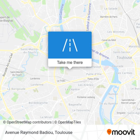 Avenue Raymond Badiou map