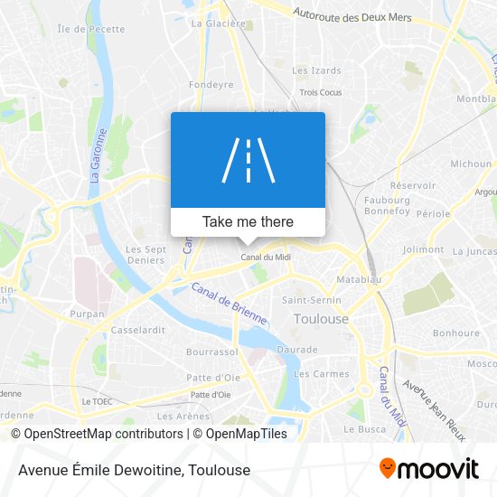 Avenue Émile Dewoitine map