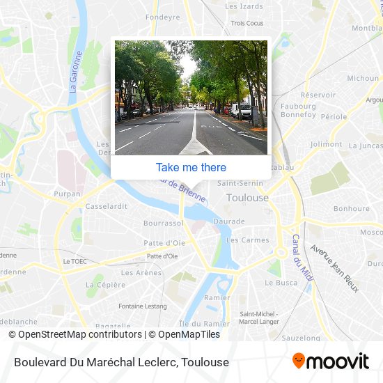 Mapa Boulevard Du Maréchal Leclerc