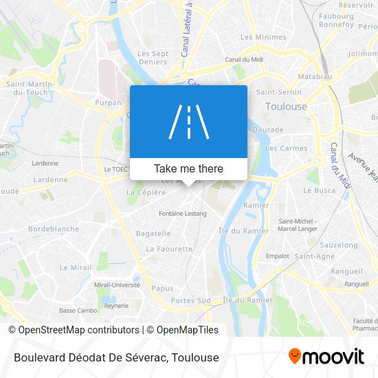 Boulevard Déodat De Séverac map