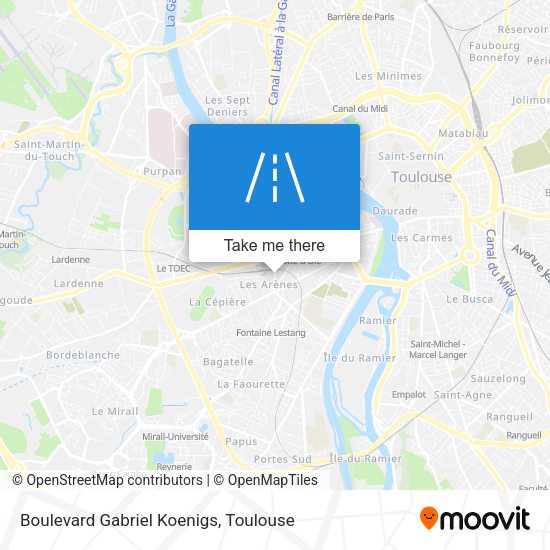 Boulevard Gabriel Koenigs map