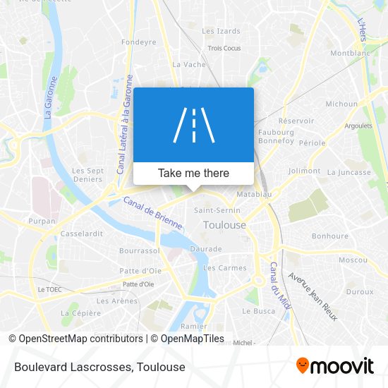 Boulevard Lascrosses map