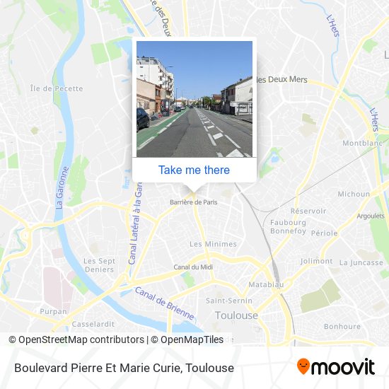 Mapa Boulevard Pierre Et Marie Curie