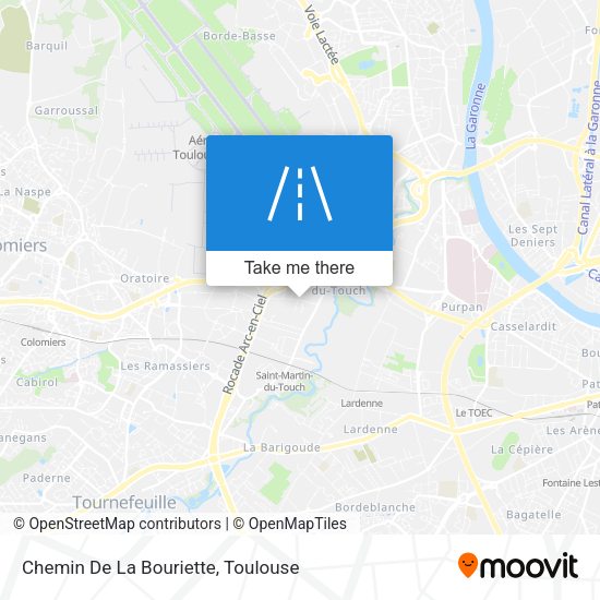 Chemin De La Bouriette map