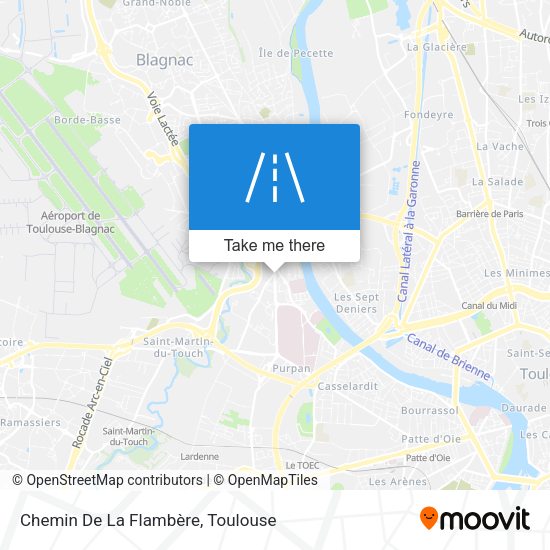 Chemin De La Flambère map