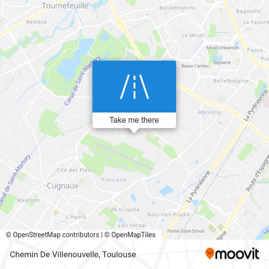 Chemin De Villenouvelle map