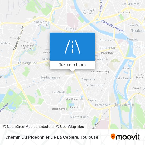 Chemin Du Pigeonnier De La Cépière map
