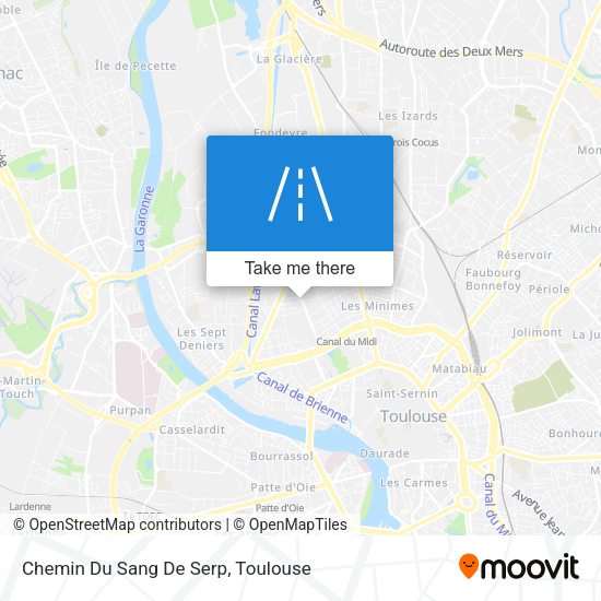 Chemin Du Sang De Serp map