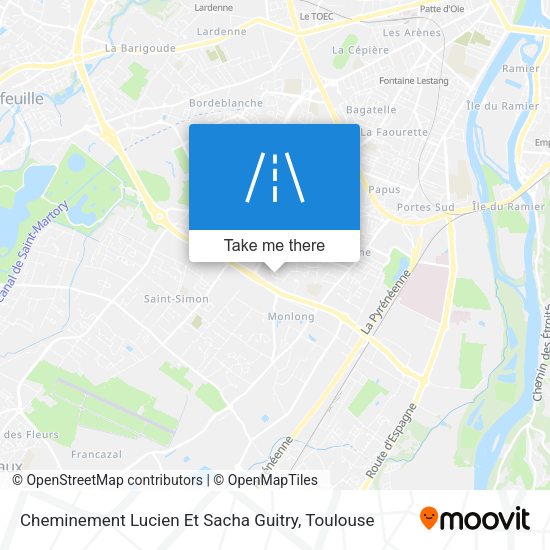 Cheminement Lucien Et Sacha Guitry map
