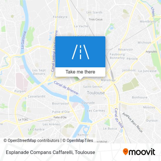 Esplanade Compans Caffarelli map