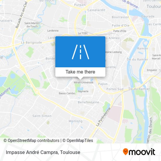 Impasse André Campra map