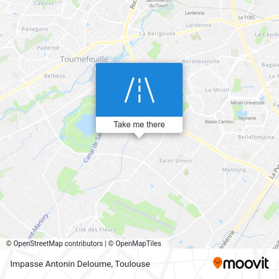 Impasse Antonin Deloume map