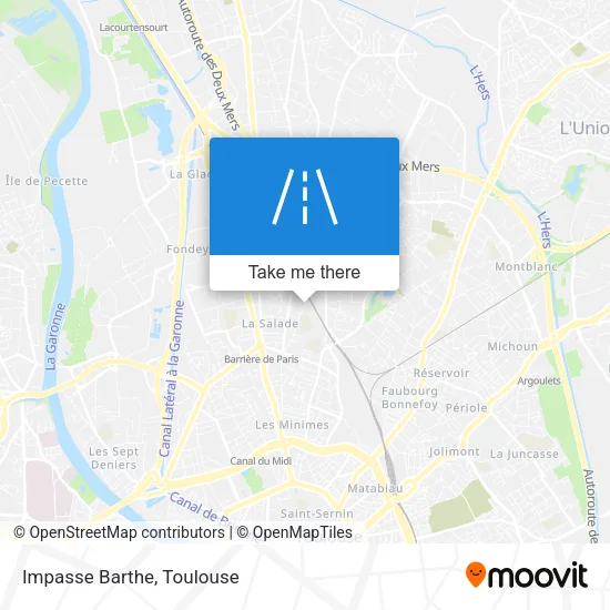 Impasse Barthe map