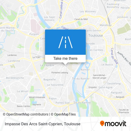 Impasse Des Arcs Saint-Cyprien map