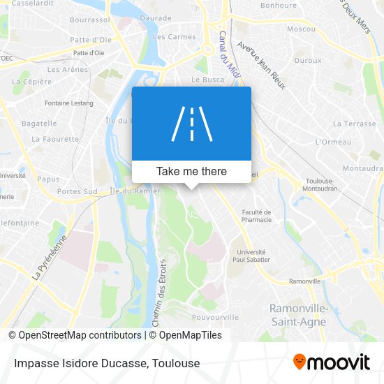 Impasse Isidore Ducasse map