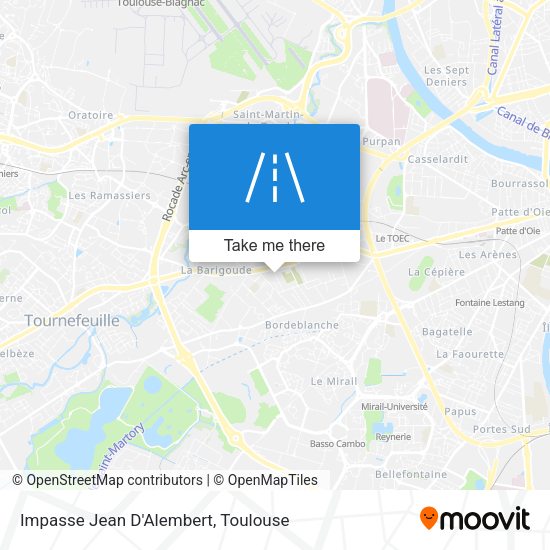 Impasse Jean D'Alembert map