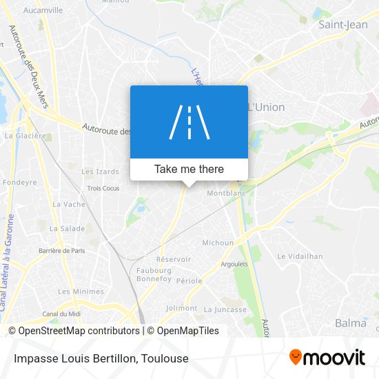 Impasse Louis Bertillon map