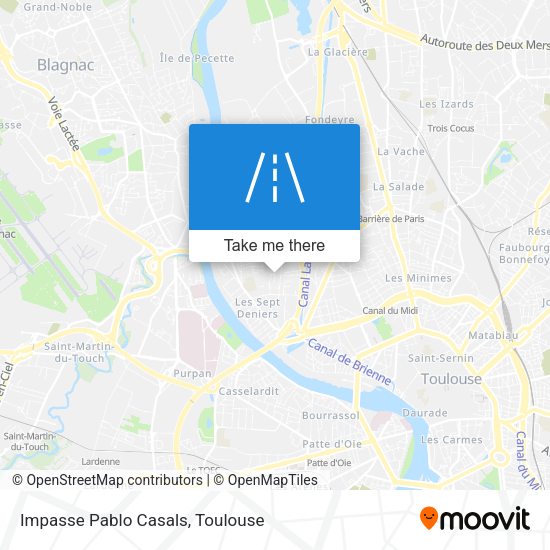 Impasse Pablo Casals map