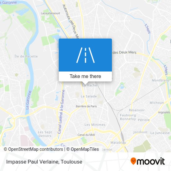 Impasse Paul Verlaine map