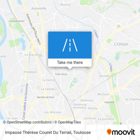 Impasse Thérèse Couret Du Terrail map